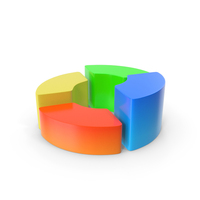 Pie Chart Circular Round Four Colour PNG & PSD Images
