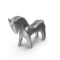 Horse Figurines Statuette Silver PNG & PSD Images