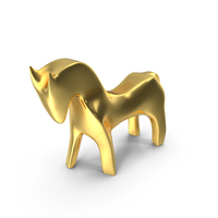 Horse Figurines Statuette Gold PNG & PSD Images