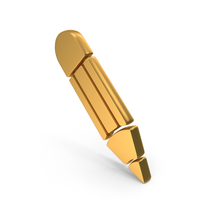 Pencil Icon Gold PNG & PSD Images
