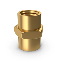 Gold Pipe Fitting PNG & PSD Images