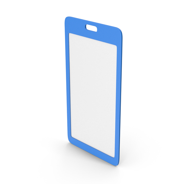 ID Badge Blue PNG & PSD Images