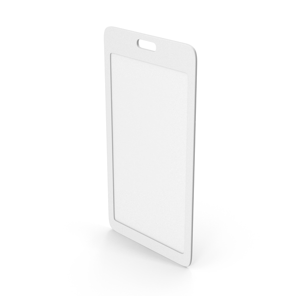 White ID Badge PNG & PSD Images