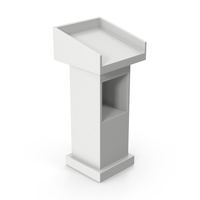 White Lectern PNG & PSD Images