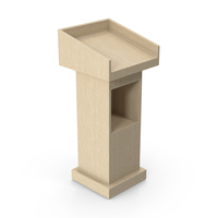 Light Wooden Lectern PNG & PSD Images
