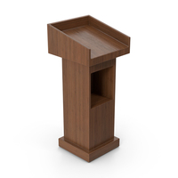 Dark Wood Lectern PNG & PSD Images