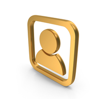 Computer Name User Icon Gold PNG & PSD Images