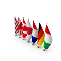 G7 Flags PNG & PSD Images