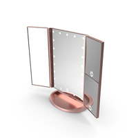 Countertop Cosmetic Mirror Tri Fold PNG & PSD Images