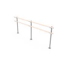 Double Ballet Barre Floor Mounted PNG & PSD Images