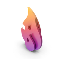Gradient Fire Icon PNG & PSD Images