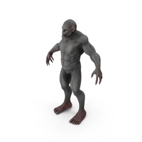 Scary Ape Monster A Pose PNG & PSD Images