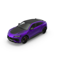 Purple Super Luxury SUV With Lights On PNG & PSD Images