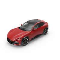 2023 Red Ferrari Purosangue SUV PNG & PSD Images