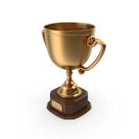 Gold Cup On Pedestal PNG & PSD Images