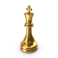 Chess King Gold PNG & PSD Images