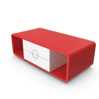 Red And White Modern Table PNG & PSD Images