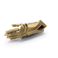 Golden Fantasy Knight Hand Armor PNG & PSD Images