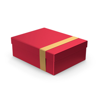 Red Box With Ribbon PNG & PSD Images