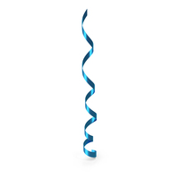 Blue Curling Ribbon PNG & PSD Images