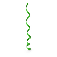 Green Curling Ribbon PNG & PSD Images