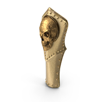 Golden Skull Hand Armor PNG & PSD Images