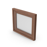 Dark Wood Picture Frame PNG & PSD Images