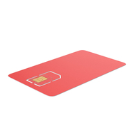 Red Mobile Phone SIM Card PNG & PSD Images