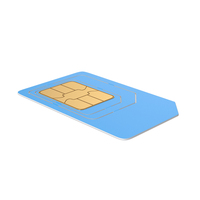 Blue Standard Phone SIM Card PNG & PSD Images