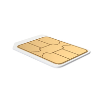 White Mobile Phone Nano SIM Card PNG & PSD Images