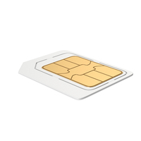 Mobile Phone Micro SIM Card PNG & PSD Images