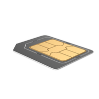 Black Mobile Phone Micro SIM Card PNG & PSD Images