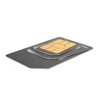 Black Mobile Phone SIM Card Adapter PNG & PSD Images