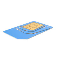 Blue Sim Card Adapter PNG & PSD Images