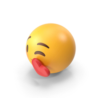 Face Blowing A Kiss Emoji PNG & PSD Images