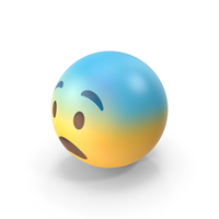 Fearful Face Emoji PNG & PSD Images