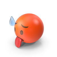 Hot Face Emoji PNG & PSD Images