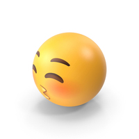 Kissing Face With Closed Eyes Emoji PNG & PSD Images