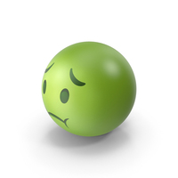 Nauseated Face Emoji PNG & PSD Images