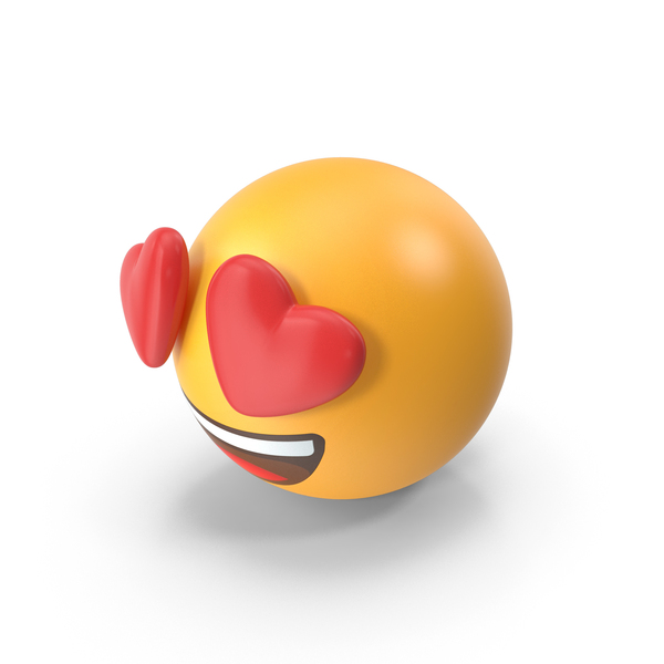 Vector Heart Eyes Face Emoji Design Svg Jpg Png (Instant Download) 