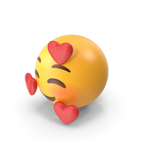 Smiling Face With Hearts Emoji PNG & PSD Images