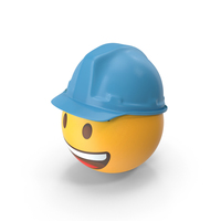 Worker Grinning Face Emoji PNG & PSD Images
