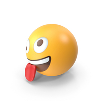 Zany Face Emoji PNG & PSD Images