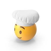 Chef Smiling Face Emoji PNG & PSD Images