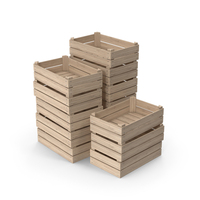Wooden Crates Stack PNG & PSD Images