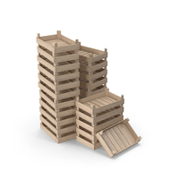 Wooden Crates Stack PNG & PSD Images