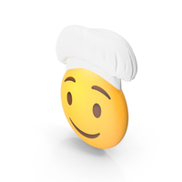 Chef Smiling Face Button Emoji PNG & PSD Images