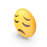 Disappointed Face Button Emoji PNG & PSD Images