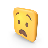 Anguished Face Square Emoji PNG & PSD Images