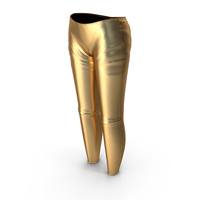 Golden Woman Tight Pants PNG & PSD Images